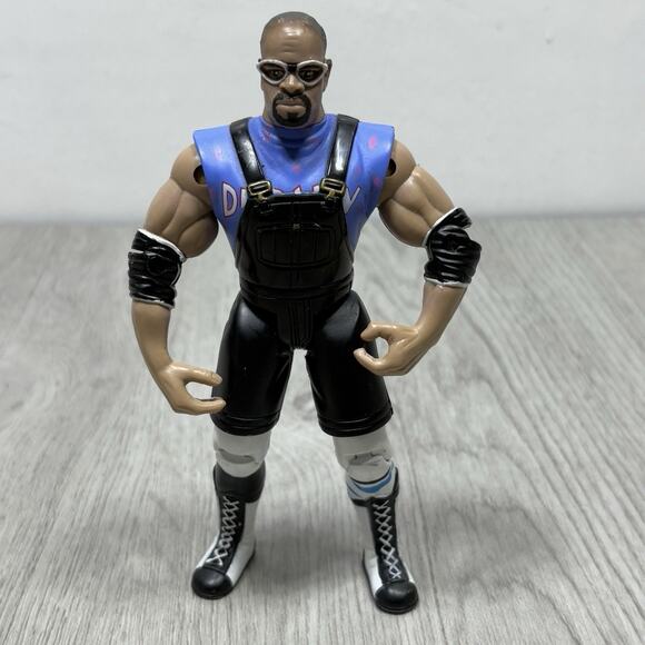 Vintage 1999 D-VON DUDLEY ECW OSFTM action figure Pivot Punch w/ Trash Can - Picture 2 of 9
